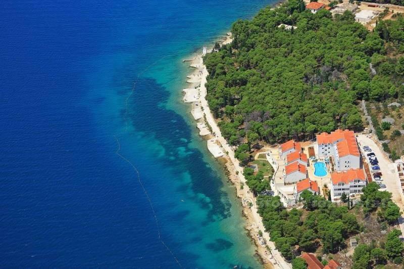 ostrov Brač, 2 apartmány u moře