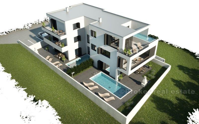 près de Zadar. immeuble d'appartements moderne