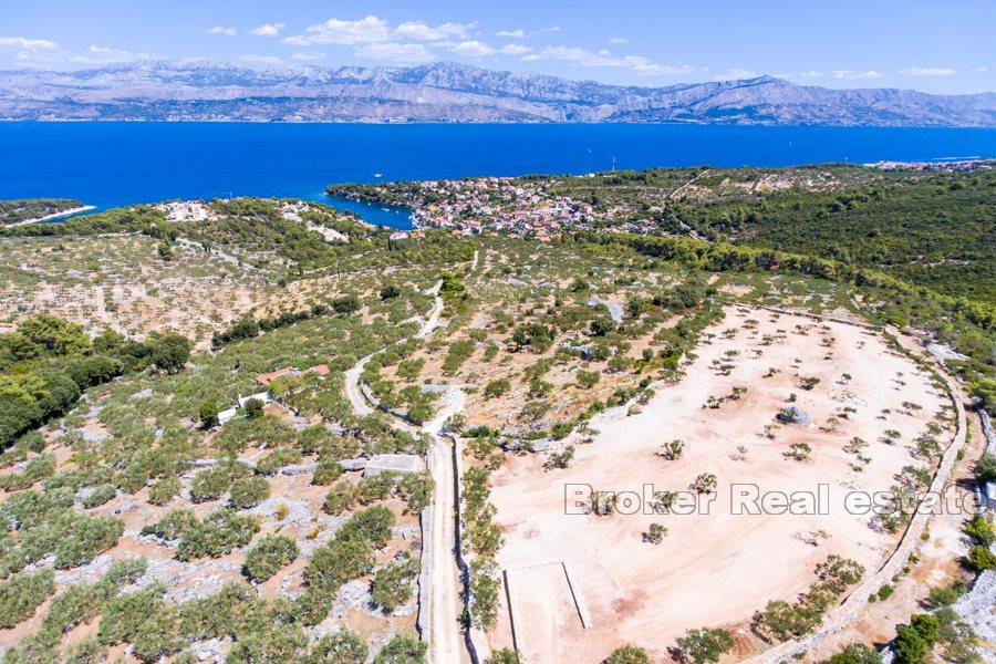 Isola di Brac - Terreno con vista mare e costa