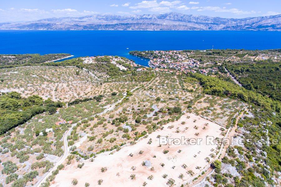 Isola di Brac - Terreno con vista mare e costa