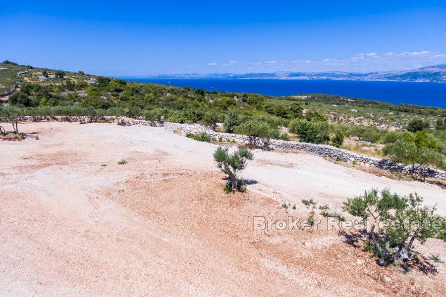 Isola di Brac - Terreno con vista mare e costa