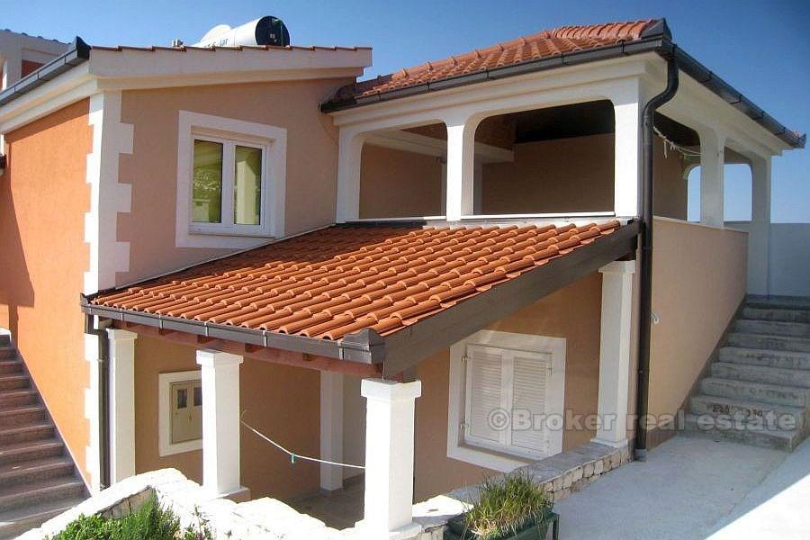 near Rogoznica, house on two floors, first row to the sea