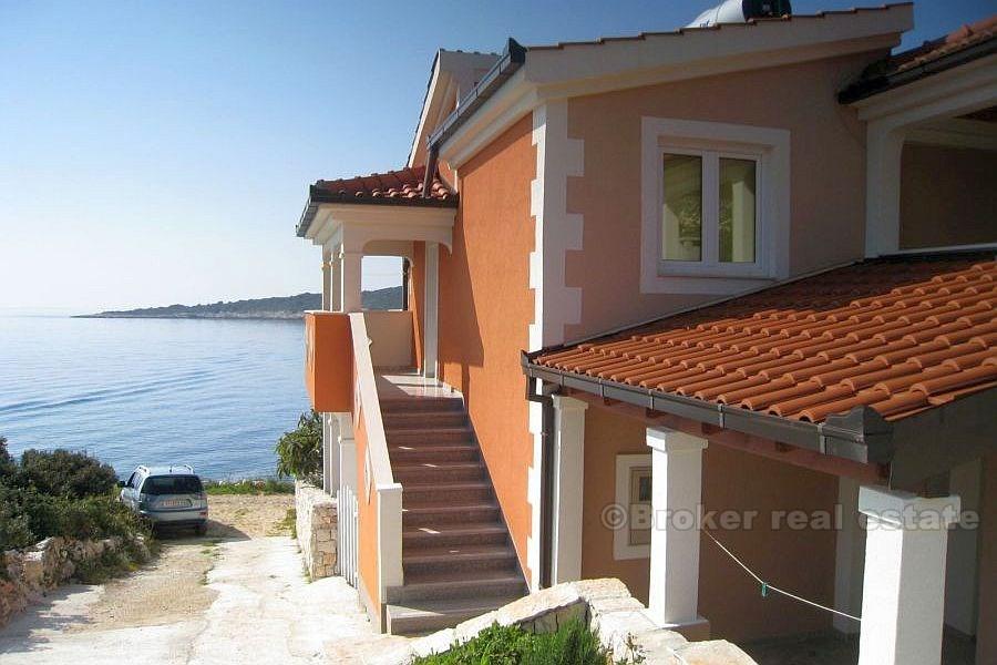 near Rogoznica, house on two floors, first row to the sea