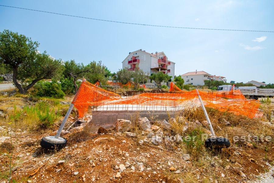 Island of Brac - Land with building permit and sea view