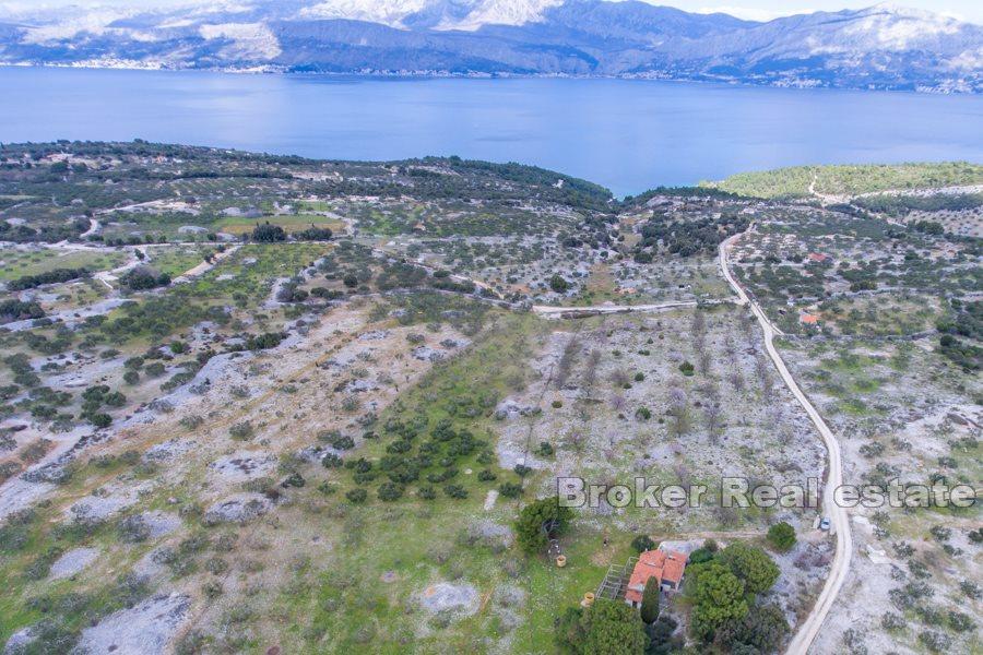Øya Brac - Land med stein ruin