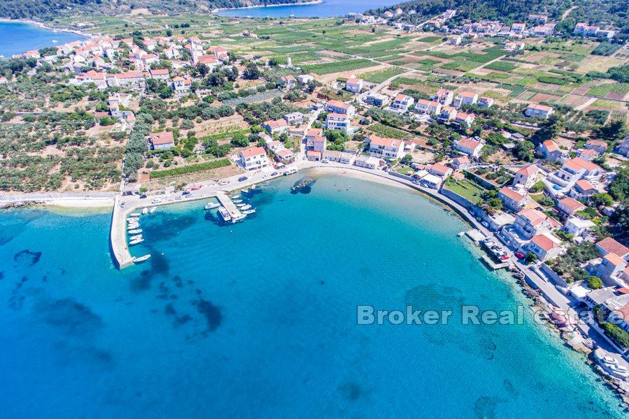 Isola di Korcula - Villa in costruzione, prima fila al mare