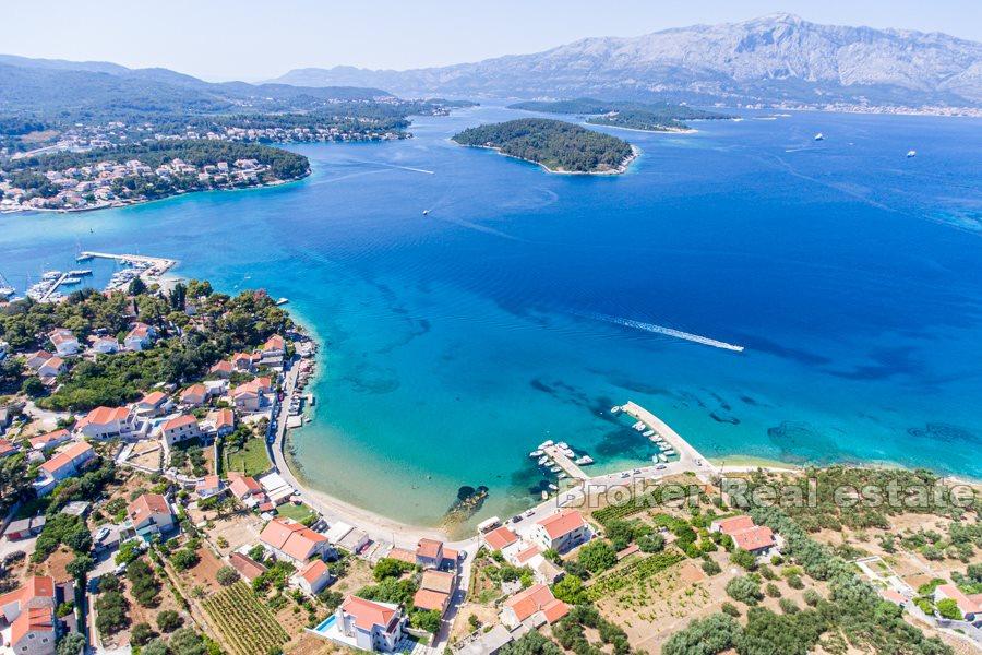 Isola di Korcula - Villa in costruzione, prima fila al mare