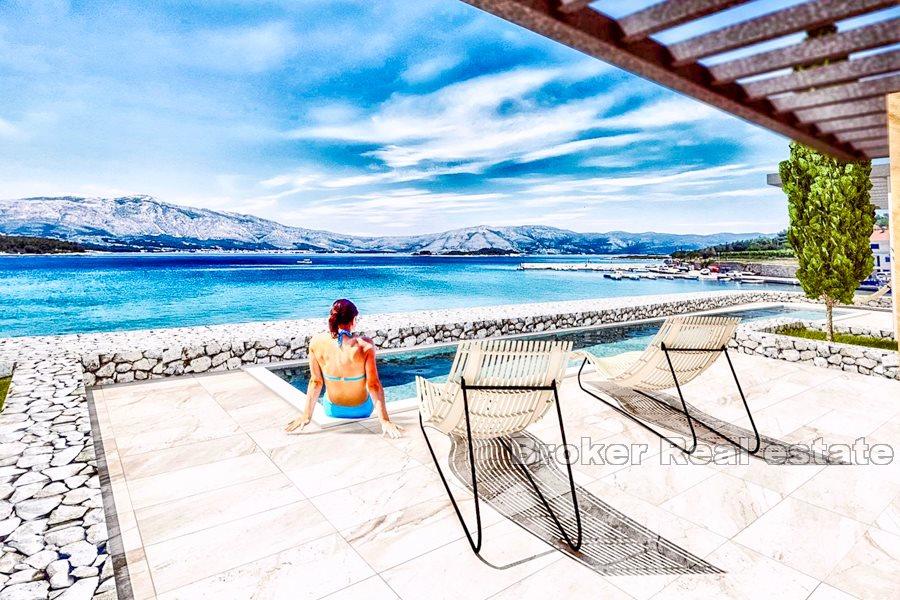 Isola di Korcula - Villa in costruzione, prima fila al mare