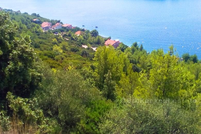 island of Korcula. Building land in a wonderful location
