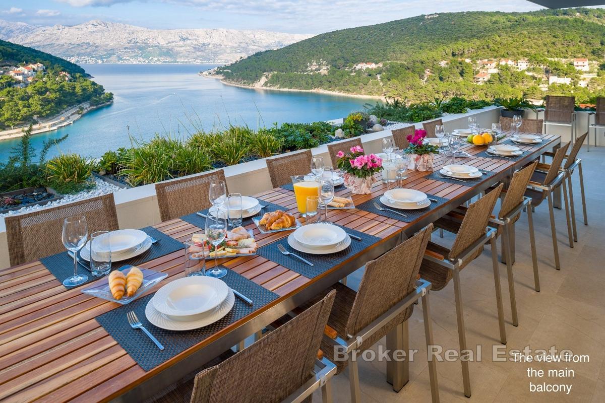 En vakker villa med havutsikt