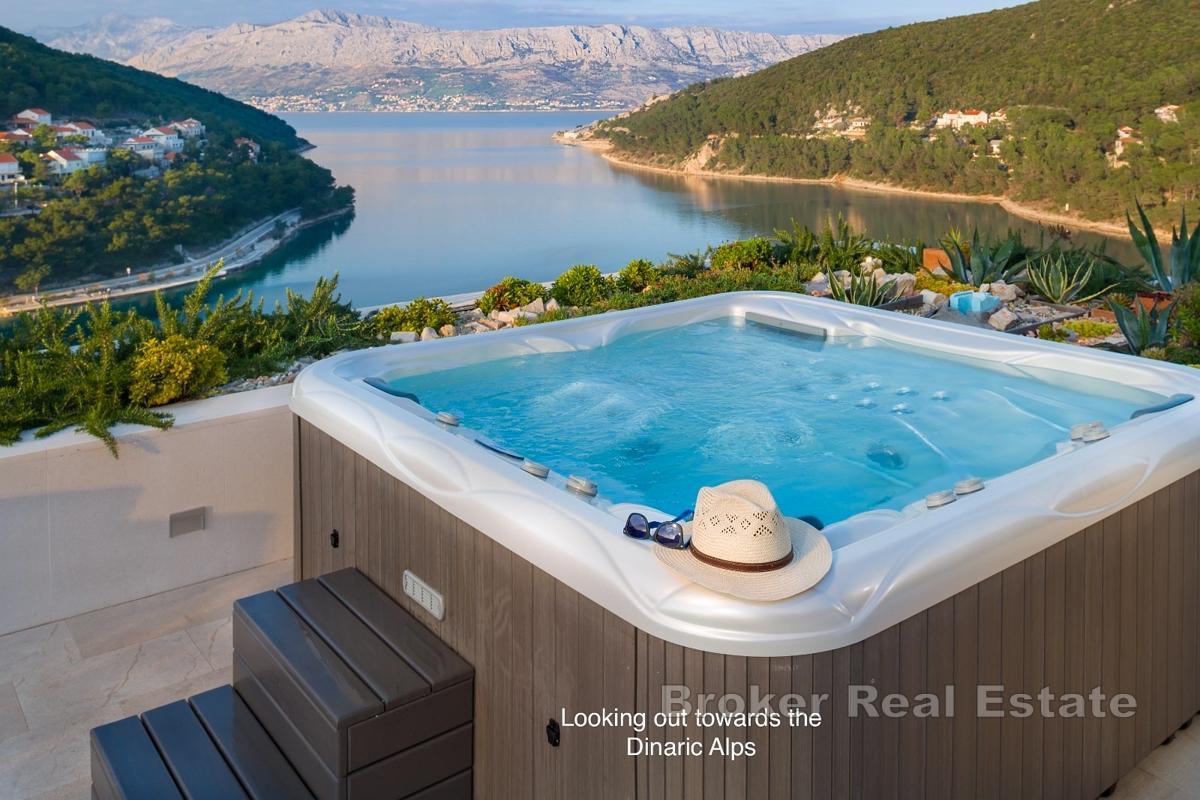 En vakker villa med havutsikt