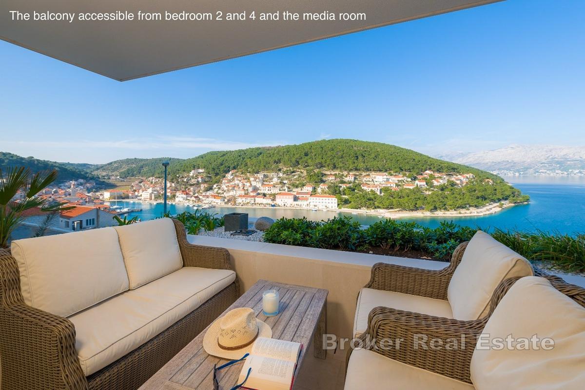 En vakker villa med havutsikt