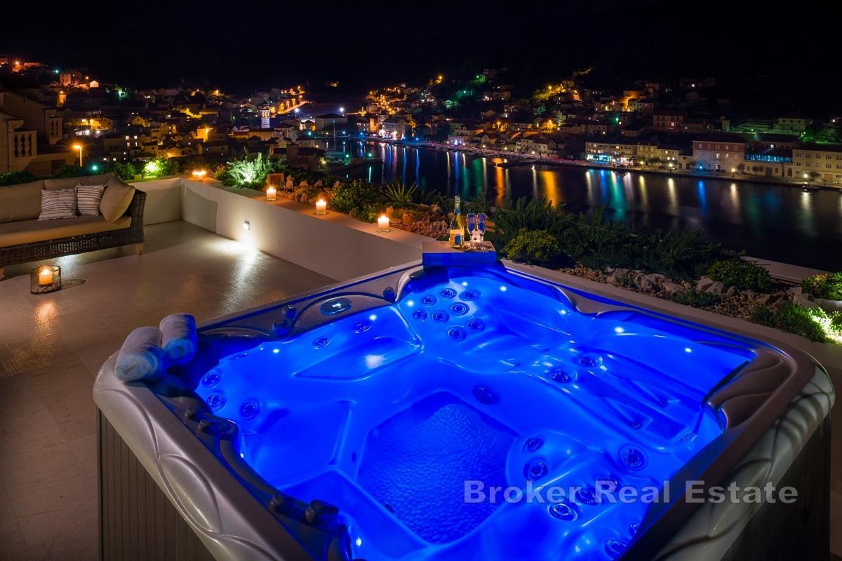 En vakker villa med havutsikt