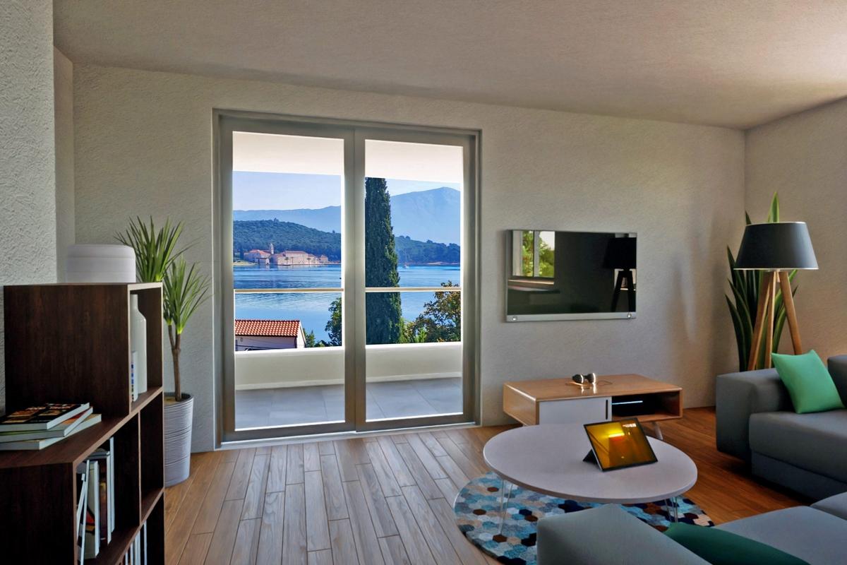 Nybygd leilighet med havutsikt