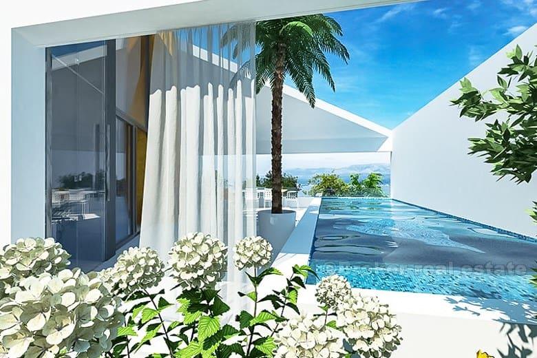 Ön Brac, villa med havsutsikt