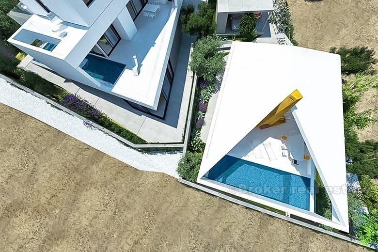 Ön Brac, villa med havsutsikt