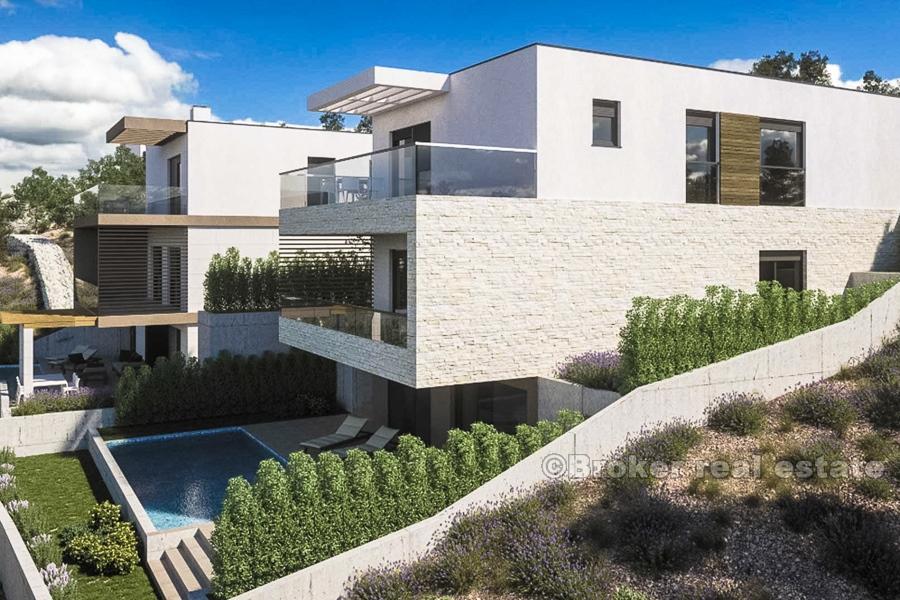 Primosten - modern villa with pool and sea view