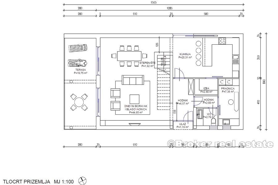 Primosten - modern villa with pool and sea view