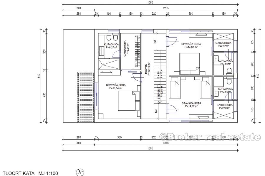 Primosten - modern villa with pool and sea view