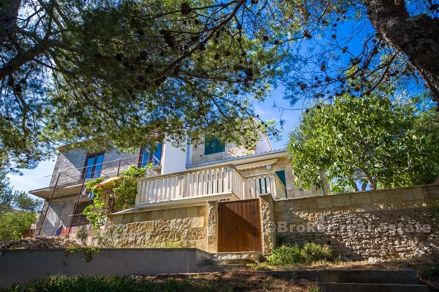 Øya Solta - Hus ved sjøen med myr