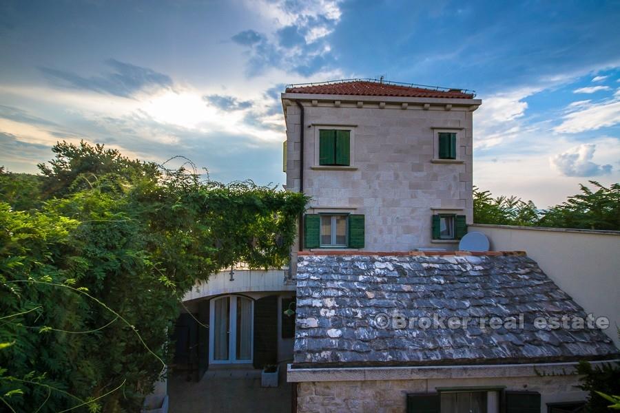 Island of Brac - stone house with swimming pool and panoramic view