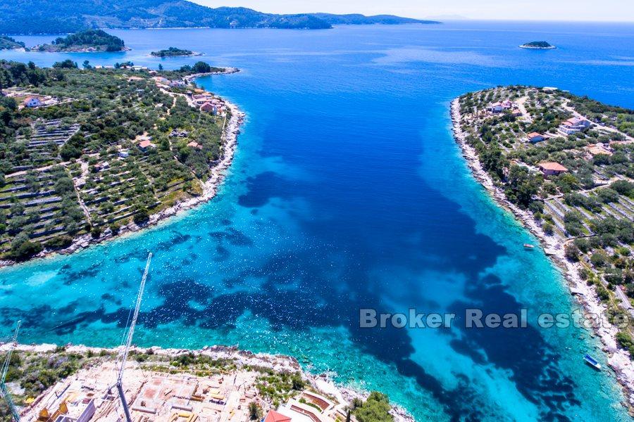 Ostrov Korčula, stavebný pozemok pri mori