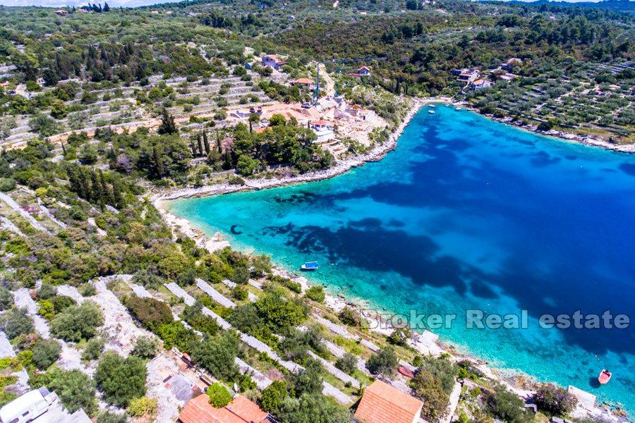 Ostrov Korčula, stavebný pozemok pri mori