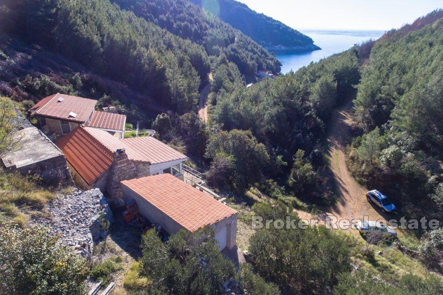 Øya Korcula - Tre bygg med utsikt i naturmiljø