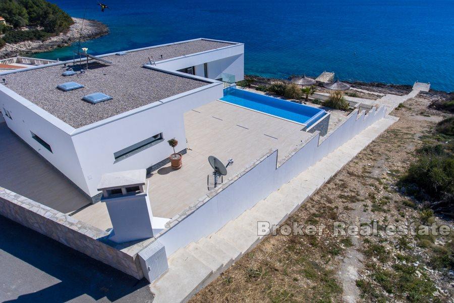 Island of Korcula, newly built modern and luxurious villa by the sea