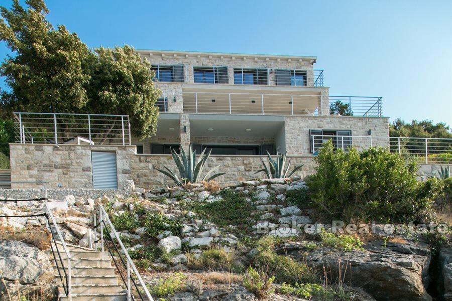 Øya Korcula, fantastisk luksuriøs villa ved strandpromenaden
