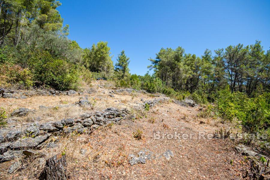Ostrov Korčula, stavební pozemek s výhledem na moře