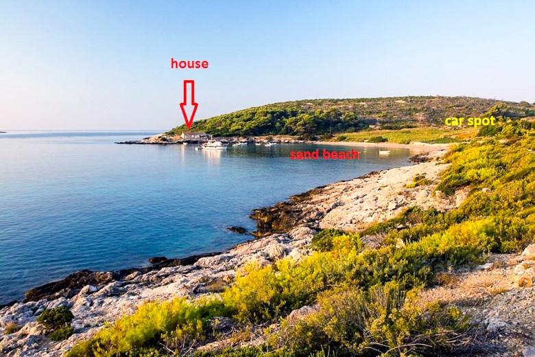 isola di Vis. Porzione di casa del pescatore