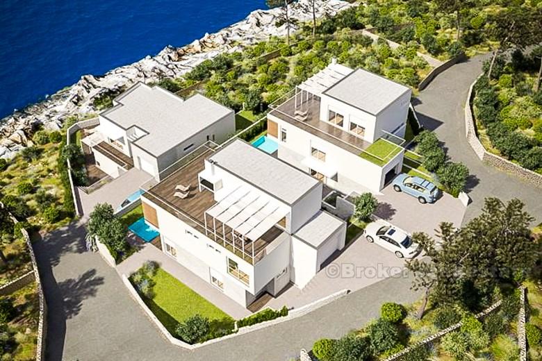 zone Rogoznica. Belle villa, en construction