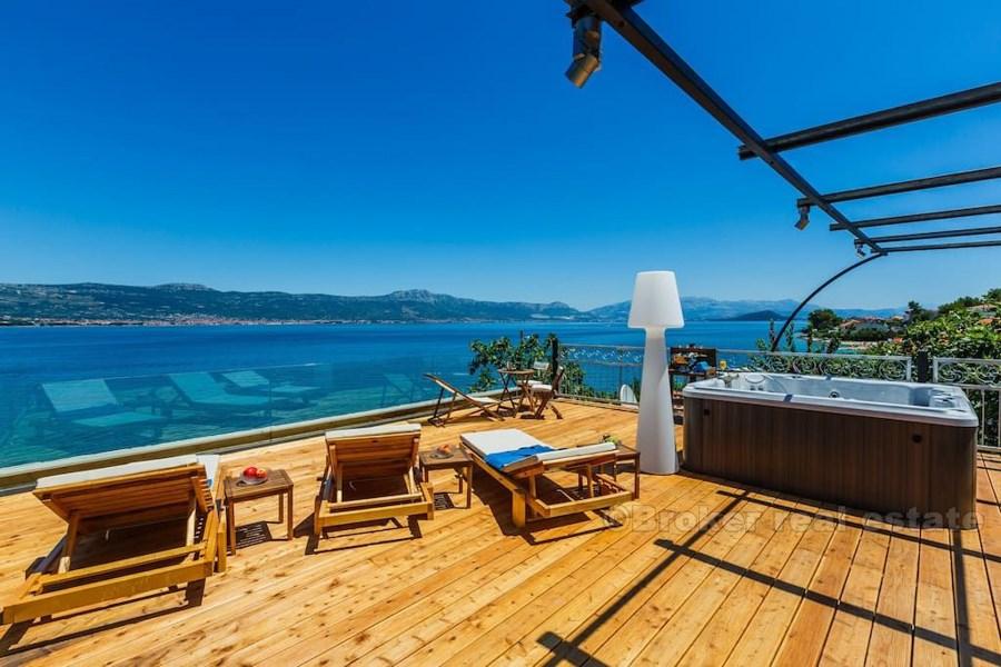 Øya Ciovo, utmerket villa 10 meter fra stranden