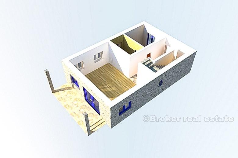 øya Ugljan. stein villa