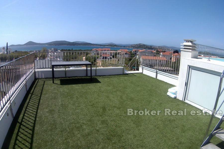 Sibenik - Penthouse with pool and sea view