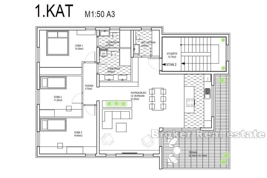 Rogoznica - Palazzina arredato in stile moderno