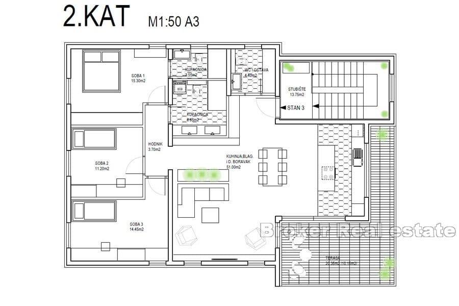 Rogoznica - Palazzina arredato in stile moderno