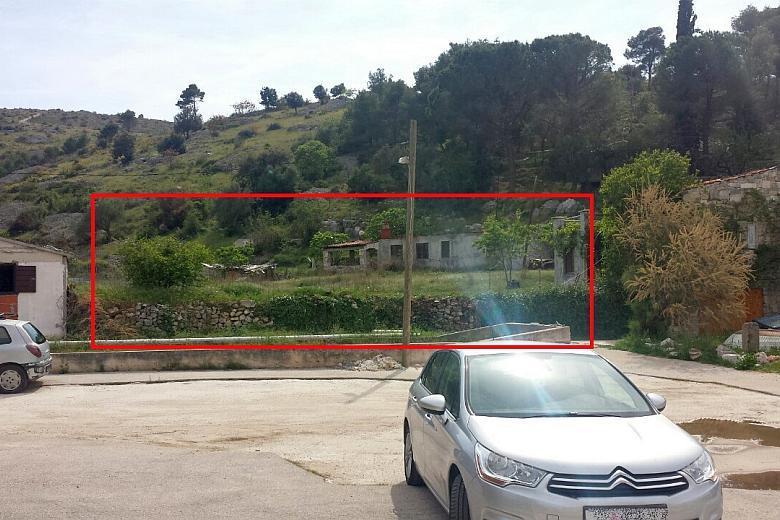 island of Brač. Project - building site
