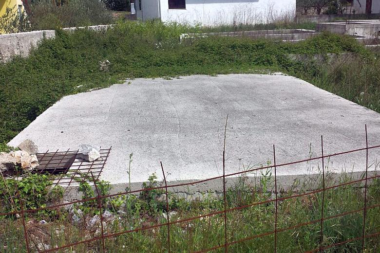 island of Brač. Project - building site