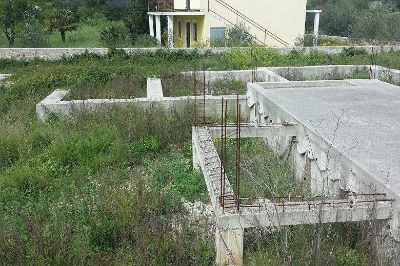 island of Brač. Project - building site