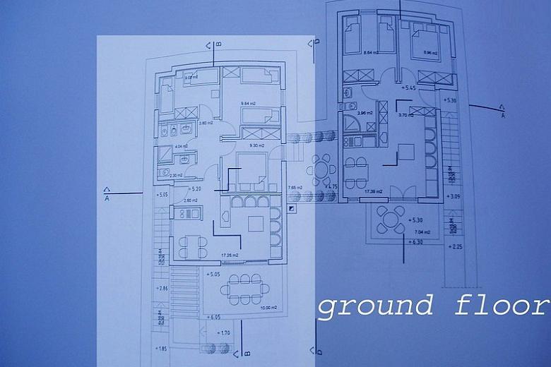 island of Brač. Project - building site