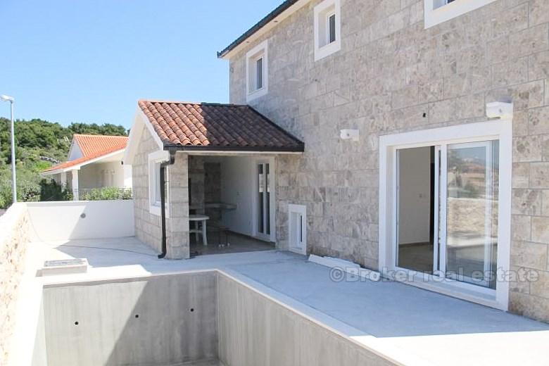 Rogoznica område. Villa under uppförande