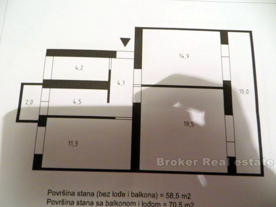 Split, Gripe, byt se dvěma ložnicemi