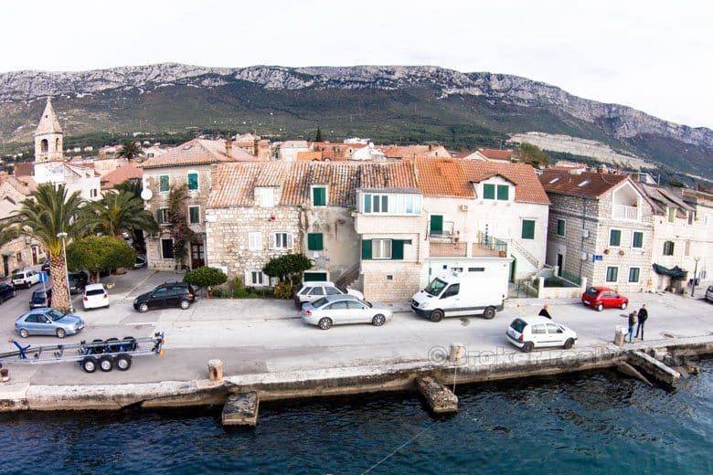 Kastela, stone house by the sea