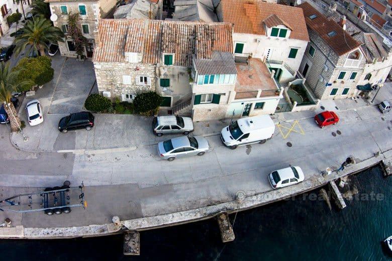 Kastela, stone house by the sea