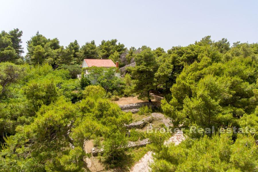 Ostrov Hvar, dům u moře