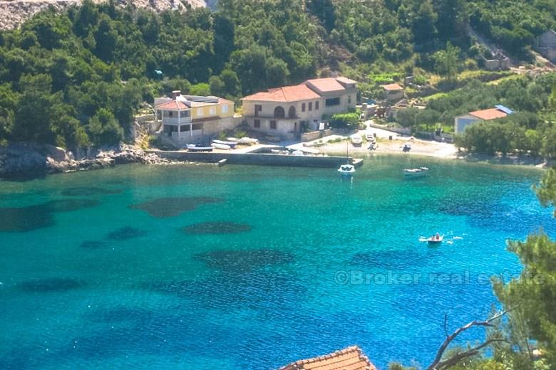 Île de Korcula, maison jumelée en bord de mer