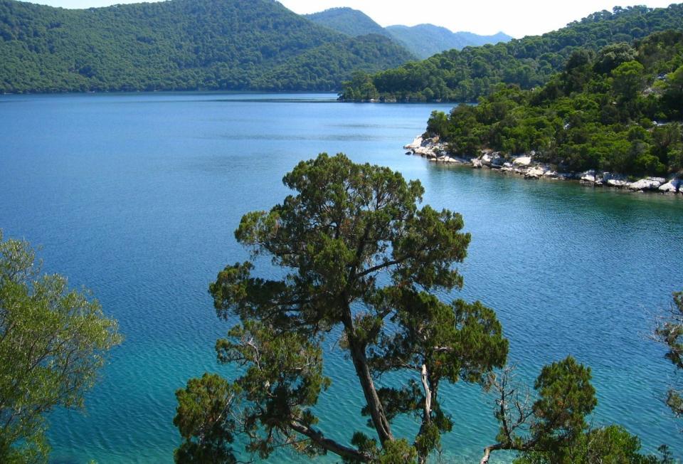 ön Mljet, rivet gammalt stenhus