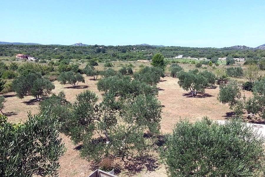 Nedaleko Šibeniku, dům s velkou zemí